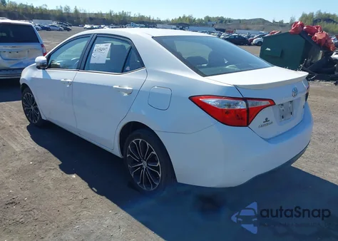 2014 Toyota Corolla S Plus z USA, uszkodzony, nr VIN 2T1BURHE4EC033405